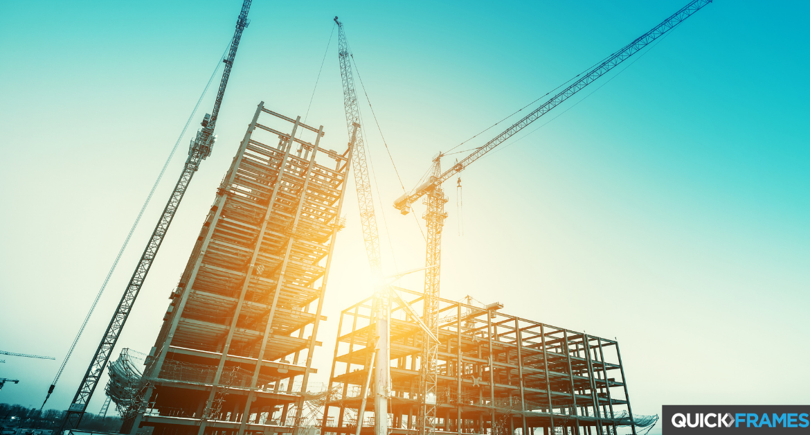 Crane construction building site - QuickFrames