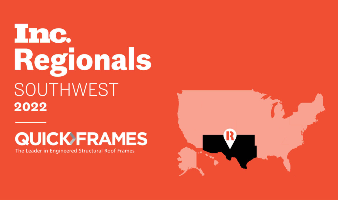 QuickFrames Ranks on the Inc. 5000 Regional List of Fastest-Growing Private Companies in America