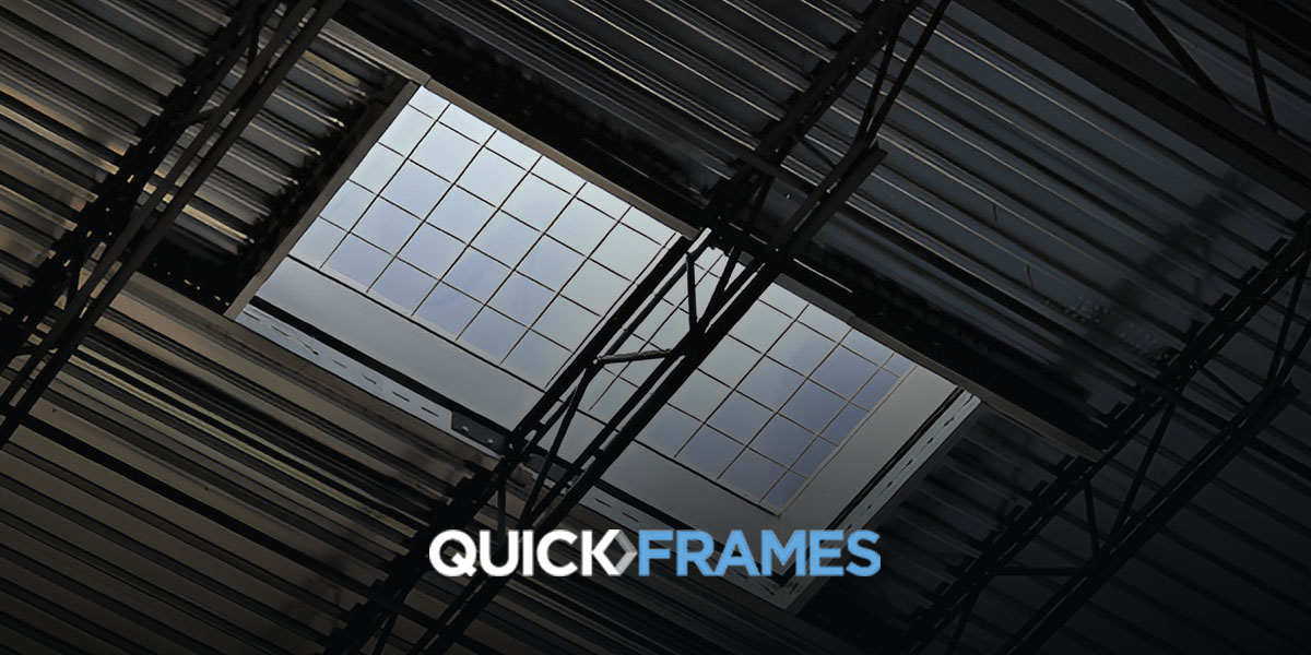 QuickFrames used in skylight installation