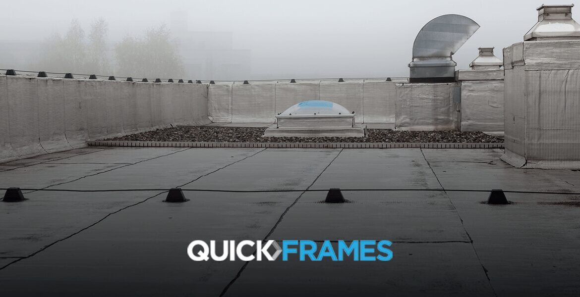 QuickFrames on a flat roof