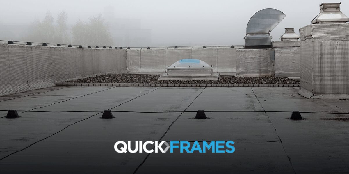 QuickFrames on a flat roof